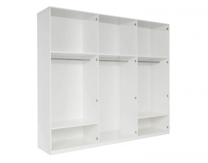 Police do šatníkovej skrine (3 ks) Pietro - biela