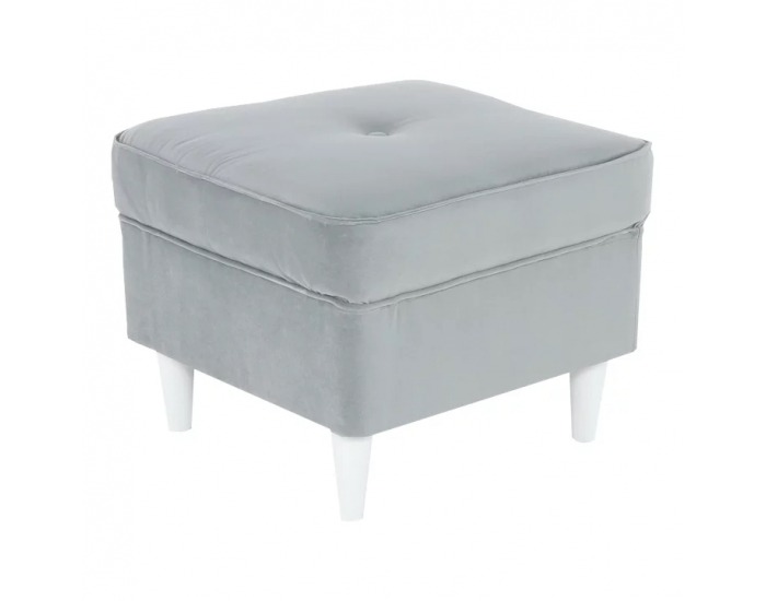 Taburetka Rufino - svetlosivá / biela