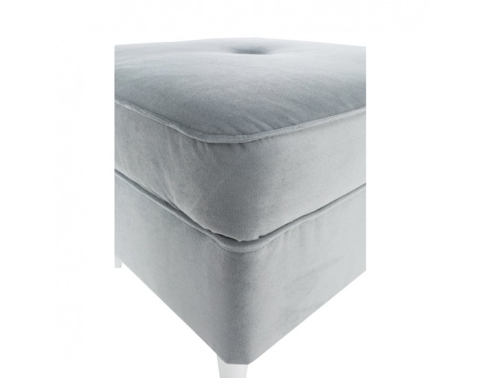 Taburetka Rufino - svetlosivá / biela