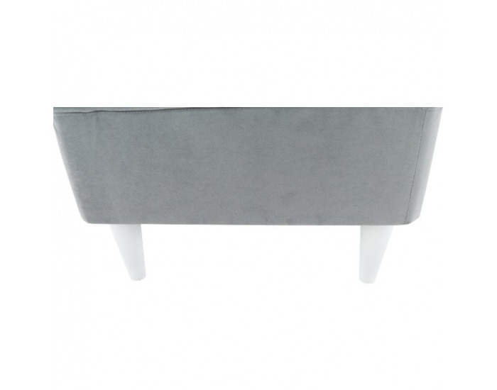 Taburetka Rufino - svetlosivá / biela