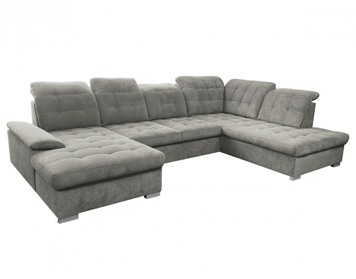 Rohová sedačka U s rozkladom Teodor New P - sivohnedá (taupe)