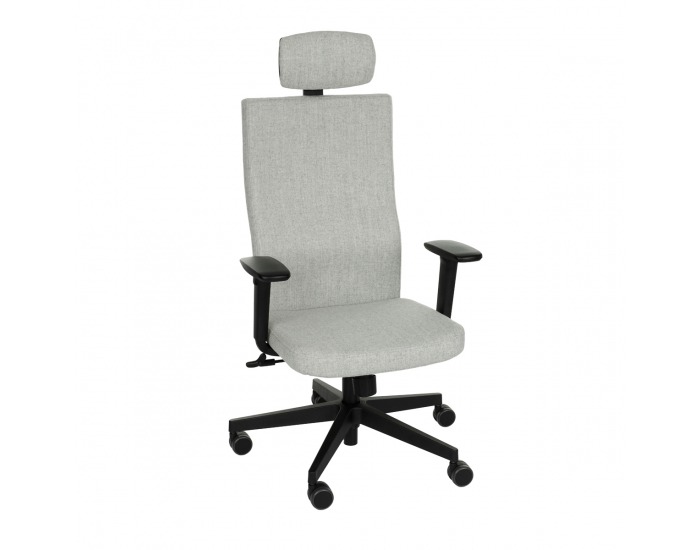 Kancelárska stolička s podrúčkami Timi Plus HD - sivá / čierna