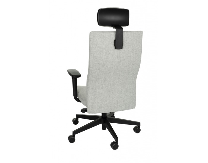 Kancelárska stolička s podrúčkami Timi Plus HD - sivá / čierna