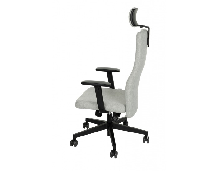 Kancelárska stolička s podrúčkami Timi Plus HD - sivá / čierna