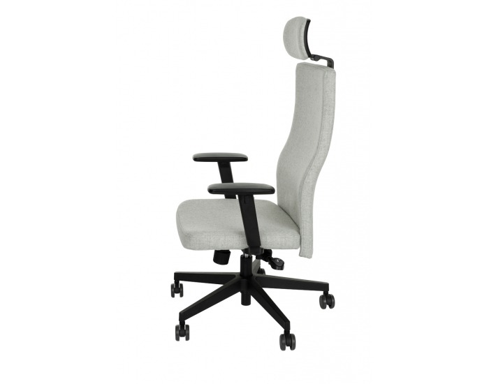 Kancelárska stolička s podrúčkami Timi Plus HD - sivá / čierna