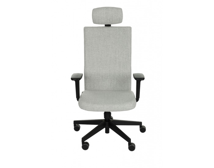 Kancelárska stolička s podrúčkami Timi Plus HD - sivá / čierna