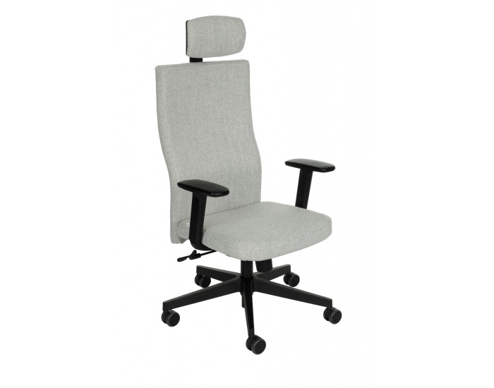 Kancelárska stolička s podrúčkami Timi Plus HD - sivá / čierna