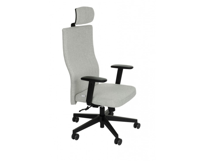 Kancelárska stolička s podrúčkami Timi Plus HD - sivá / čierna