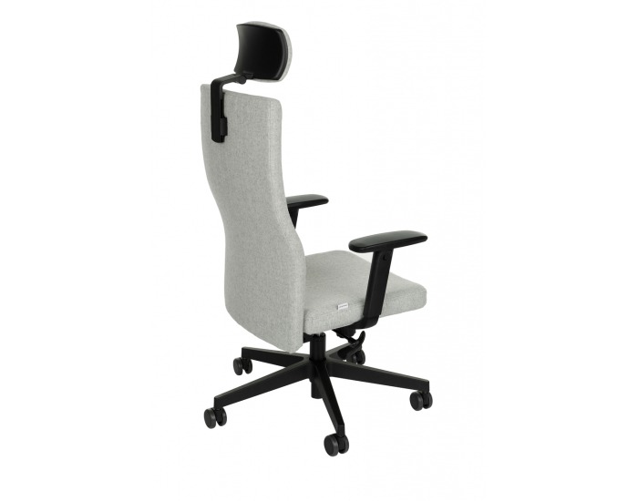 Kancelárska stolička s podrúčkami Timi Plus HD - sivá / čierna