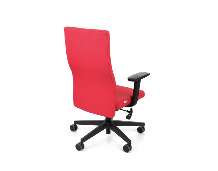 Kancelárska stolička s podrúčkami Timi Plus - červená (Kosma 02) / čierna