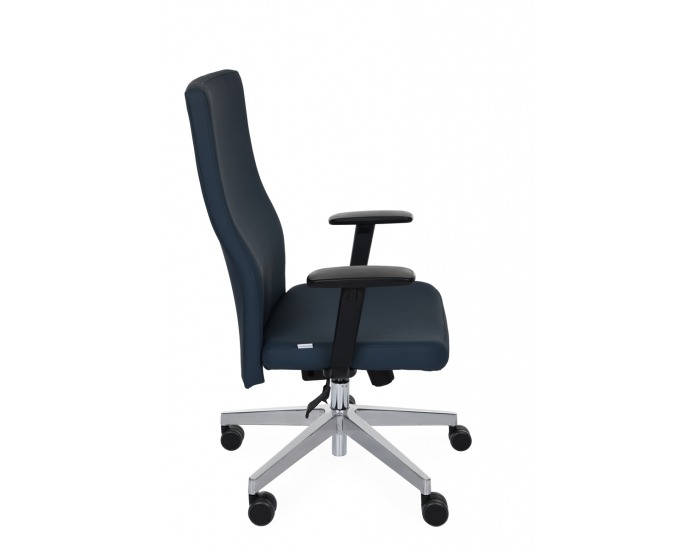 Kancelárska stolička s podrúčkami Timi Plus - čierna / chróm