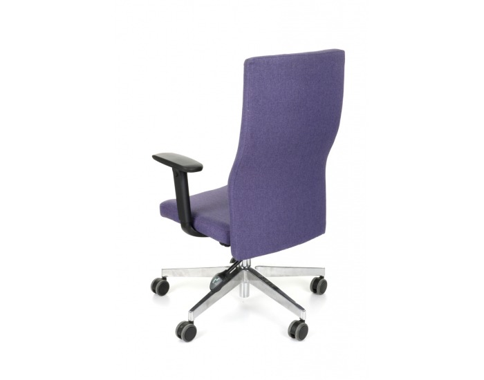 Kancelárska stolička s podrúčkami Timi Plus - fialová / chróm