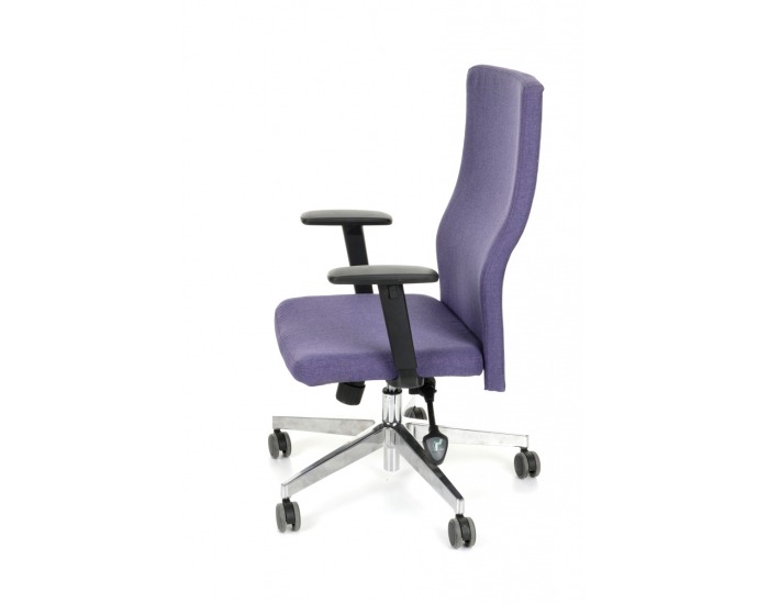 Kancelárska stolička s podrúčkami Timi Plus - fialová / chróm