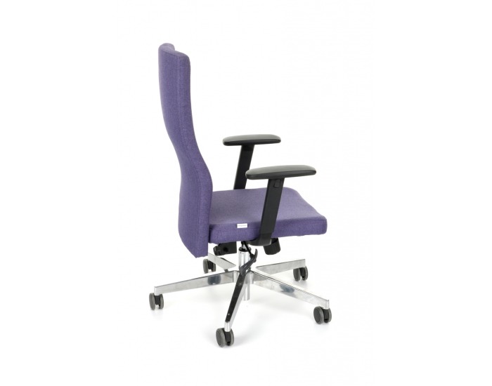 Kancelárska stolička s podrúčkami Timi Plus - fialová / chróm