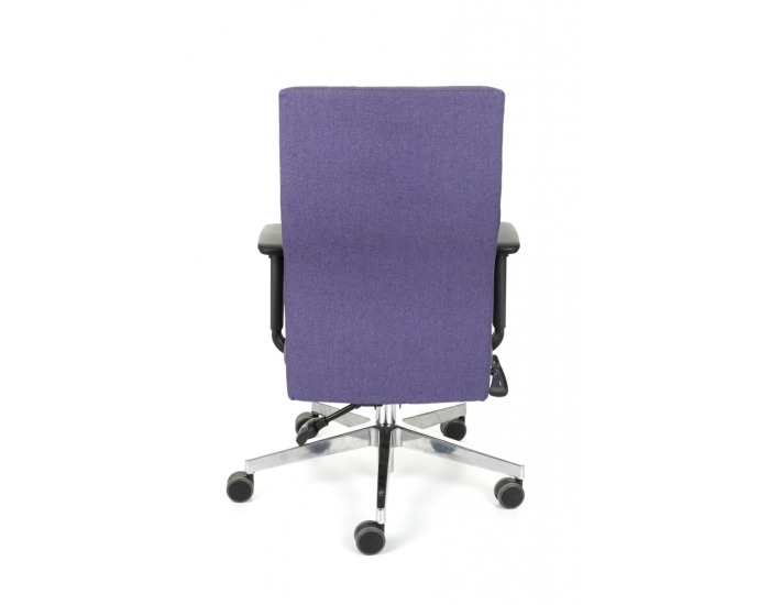 Kancelárska stolička s podrúčkami Timi Plus - fialová / chróm