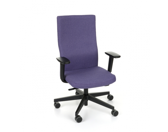 Kancelárska stolička s podrúčkami Timi Plus - fialová / čierna