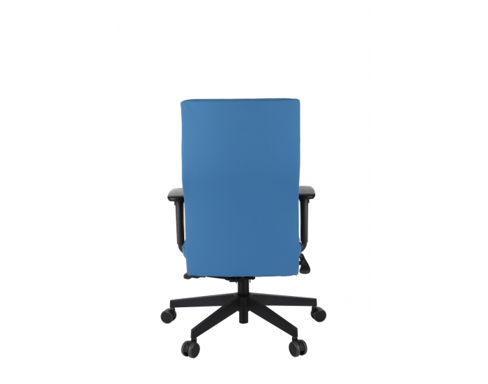 Kancelárska stolička s podrúčkami Timi Plus - modrá (Valencia 03) / čierna