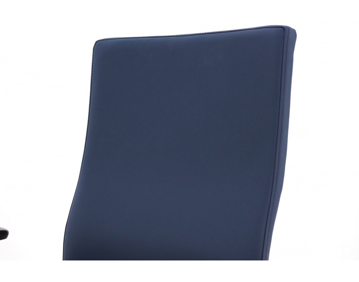 Kancelárska stolička s podrúčkami Timi Plus - tmavomodrá / chróm