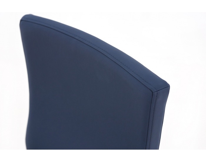 Kancelárska stolička s podrúčkami Timi Plus - tmavomodrá / chróm