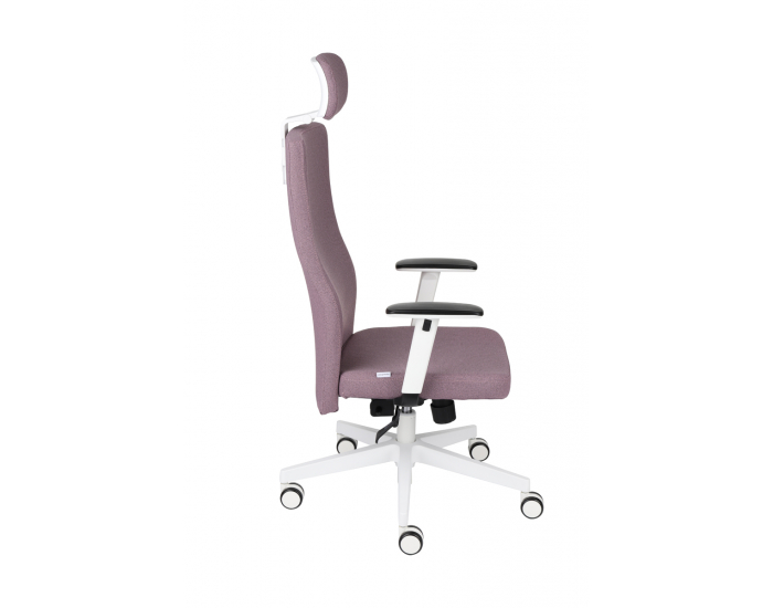 Kancelárska stolička s podrúčkami Timi W Plus HD - staroružová / biela