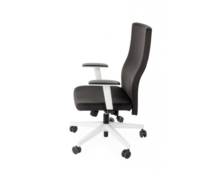 Kancelárska stolička s podrúčkami Timi W Plus - čierna / biela