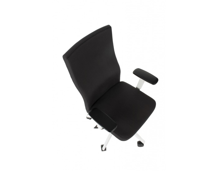 Kancelárska stolička s podrúčkami Timi W Plus - čierna / biela