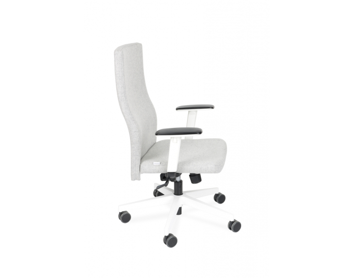 Kancelárska stolička s podrúčkami Timi W Plus - sivá / biela