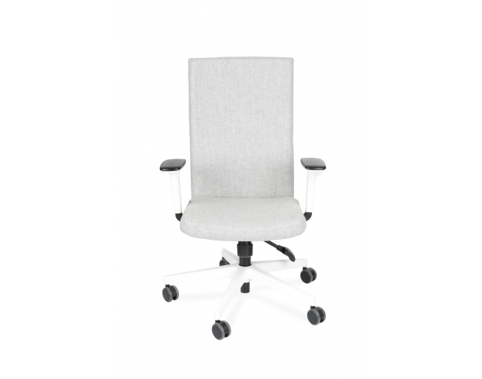 Kancelárska stolička s podrúčkami Timi W Plus - sivá / biela