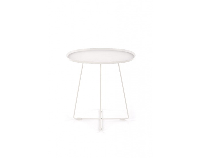 Okrúhly konferenčný stolík Tina - biela
