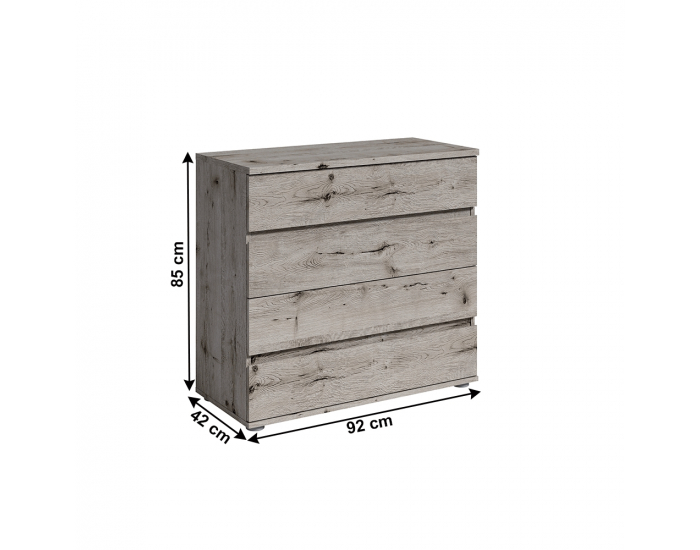 Zásuvková komoda Togos - dub welington