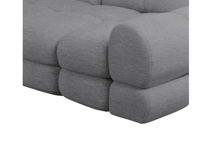 Rohová sedačka s rozkladom a úložným priestorom Tollo L Roh L - sivá