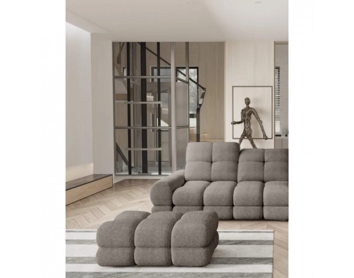 Taburetka Tollo - béžovosivá (taupe)