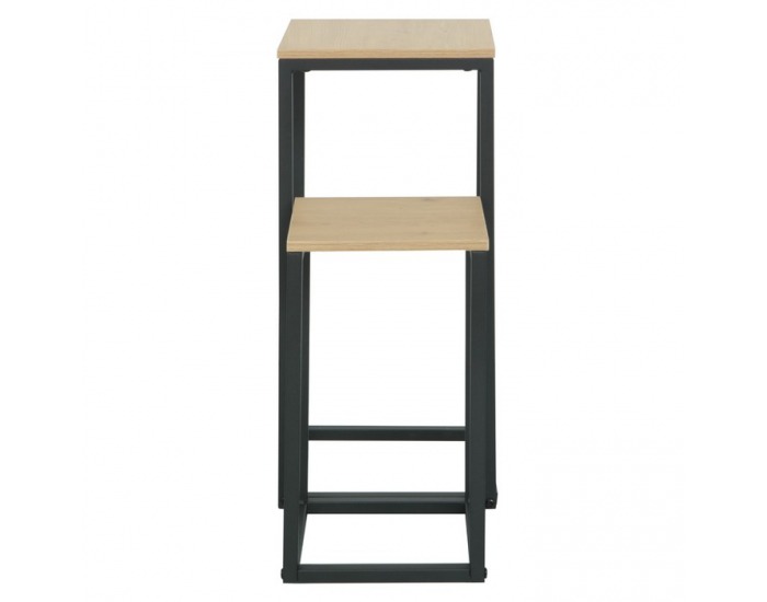 Príručný stolík (2 ks) Tolsos - dub / čierna