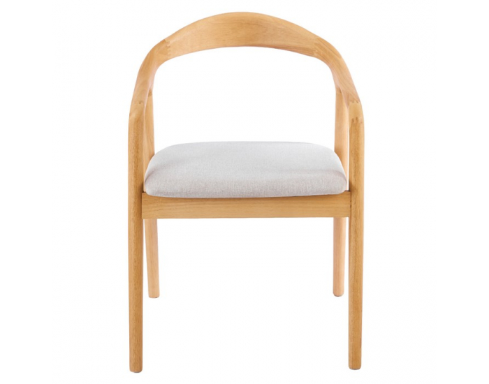 Jedálenská stolička Torol - prírodná / sivá