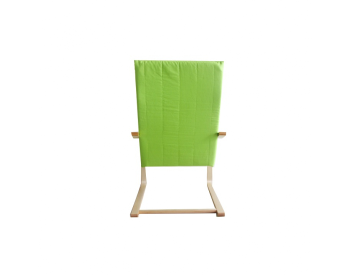 Kreslo Torsten - zelená / prírodná