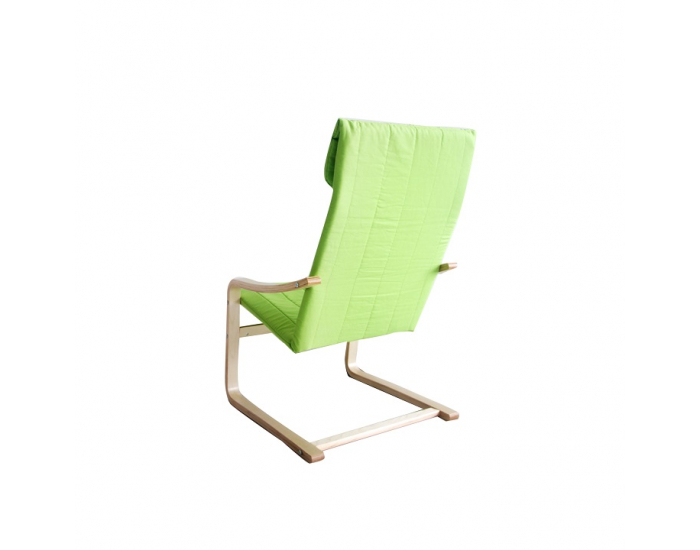 Kreslo Torsten - zelená / prírodná