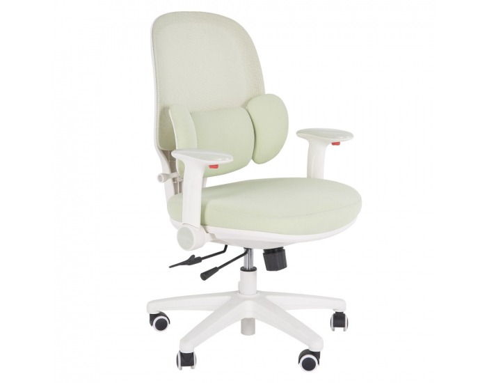 Detská stolička na kolieskach Tresa - zelená / biela