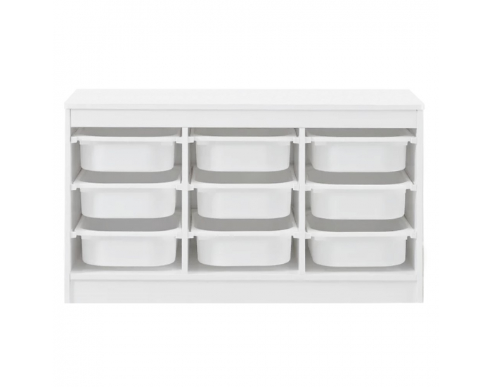 Organizér s úložnými boxami Trimal - biela