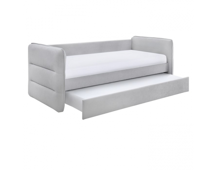 Rozkladacia posteľ s prístelkou Trinia - sivá