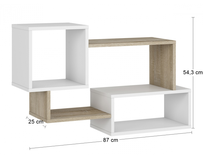 Polica Tripaso 5 - dub sonoma / biela