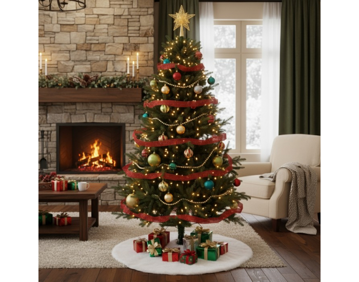 Vianočný stromček s kovovým stojanom Trisy 210 cm - zelená