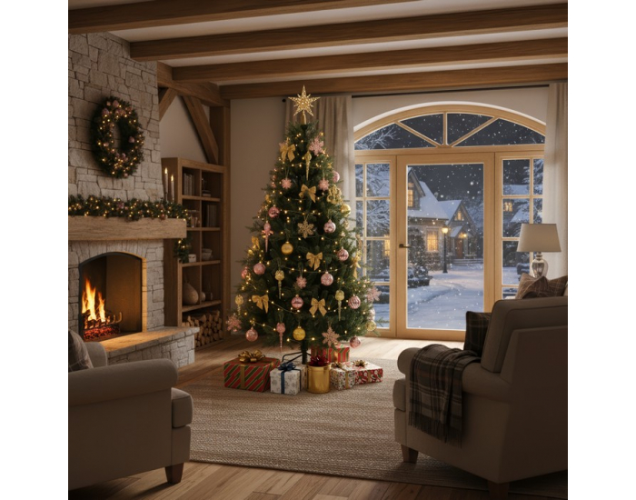 Vianočný stromček s kovovým stojanom Trisy 210 cm - zelená