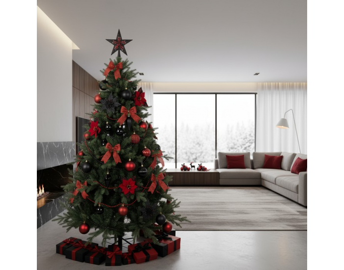 Vianočný stromček s kovovým stojanom Trisy 210 cm - zelená