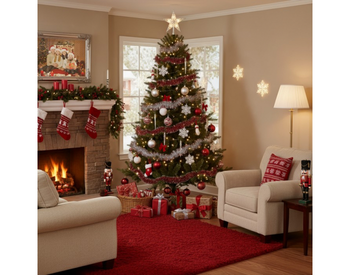 Vianočný stromček s kovovým stojanom Trisy 210 cm - zelená