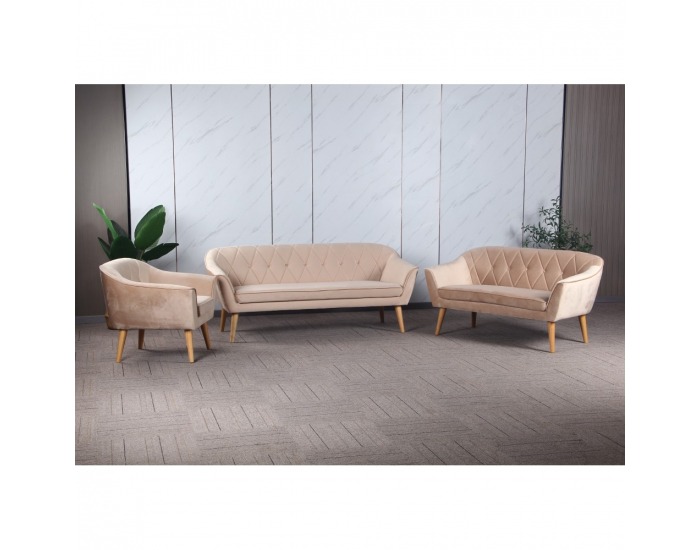 Trojsedačka Nosel - béžová / prírodná