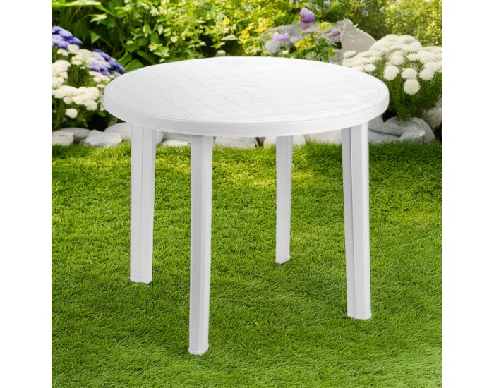 Záhradný stôl Tundo - biela