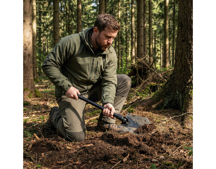 Multifunkčná skladacia lopata 9v1 Turan Typ 1 - čierna