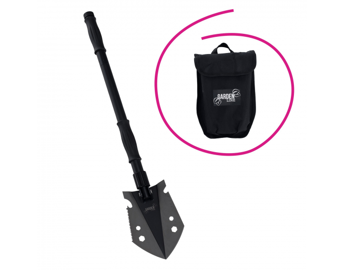 Multifunkčná skladacia lopata 9v1 Turan Typ 1 - čierna