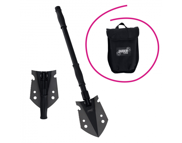 Multifunkčná skladacia lopata 9v1 Turan Typ 1 - čierna