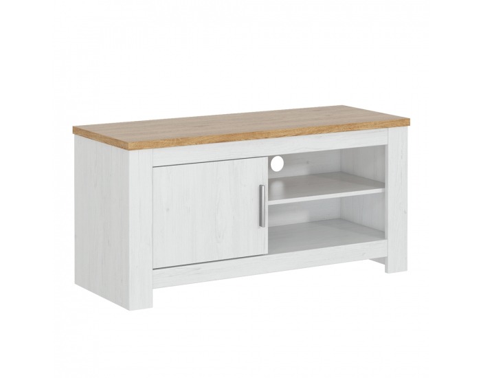 TV stolík Rene 118 - biela andersen / dub bernstein